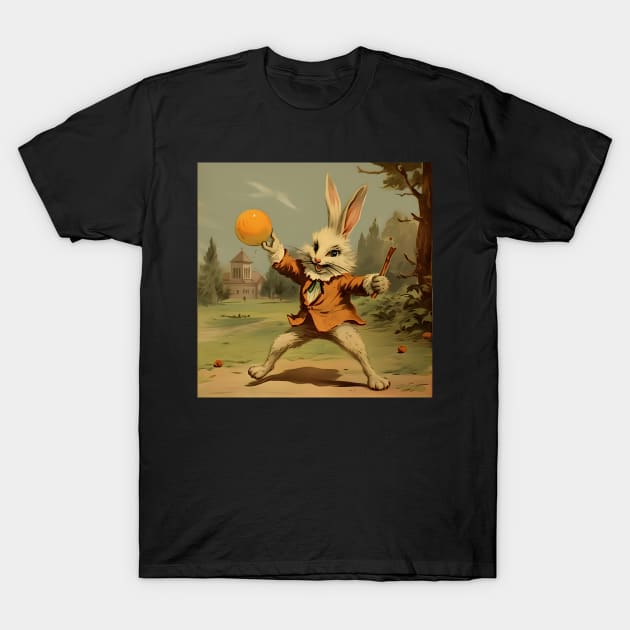 Easter Bunny And Pumpkins T-Shirt by MiracleROLart